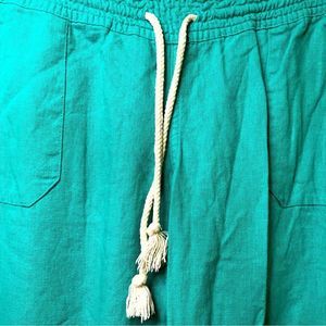 Teal kiss and cry pants